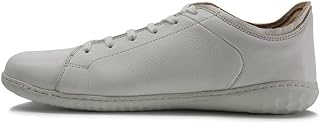 Vivobarefoot Geo Court III - Zapatillas de piel para hombre, color blanco brillante