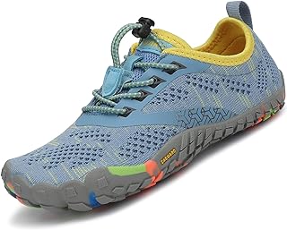 Saguaro Calzado Descalzos Niños Zapatillas de Trail Niñas Transpirables Minimalistas Zapatillas de Deporte para Exterior Interior, 24-36 EU