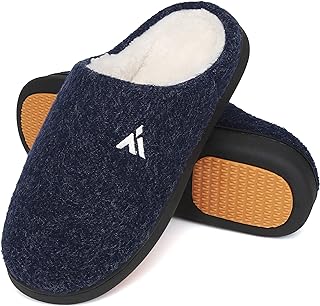 Mishansha Zapatillas de Casa Hombre Mujer Cálido Espuma de Memoria Invierno Pantuflas, Gr.36-48 EU