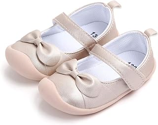 Lacofia Bailarinas bebé niña Zapatos Antideslizantes Primeros Pasos para bebé niñas con Suela