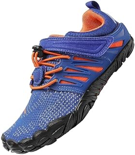 Saguaro Niña Barefoot Zapatos Niños Antideslizante Zapatillas de Trail Running Minimalistas Zapatillas Deportes Acuáticos Secado Rápido Correr Nadar, Azul 32